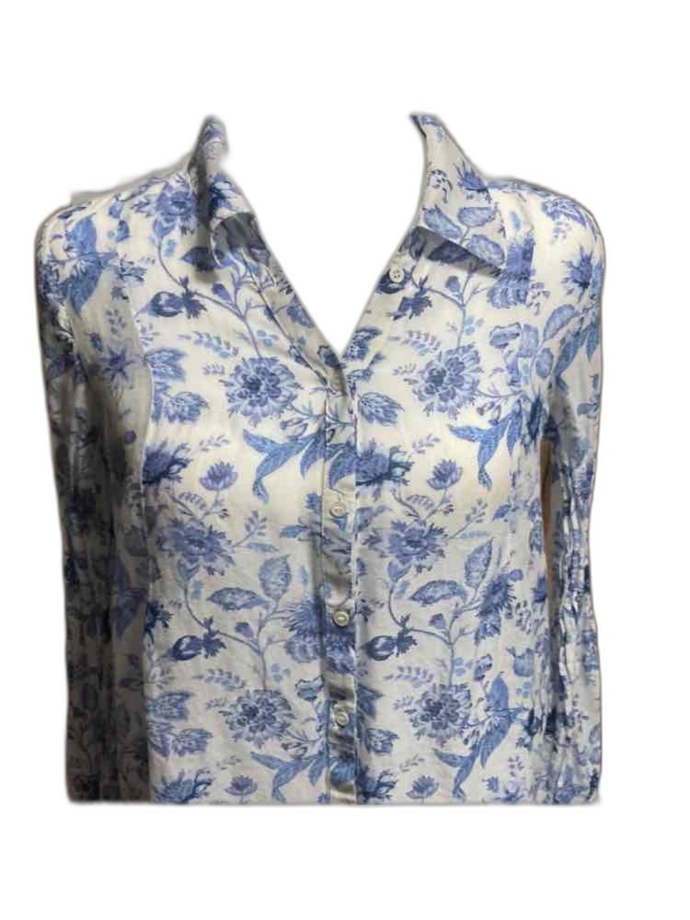 Joie Blue Floral Blouse GREAT CONDITION